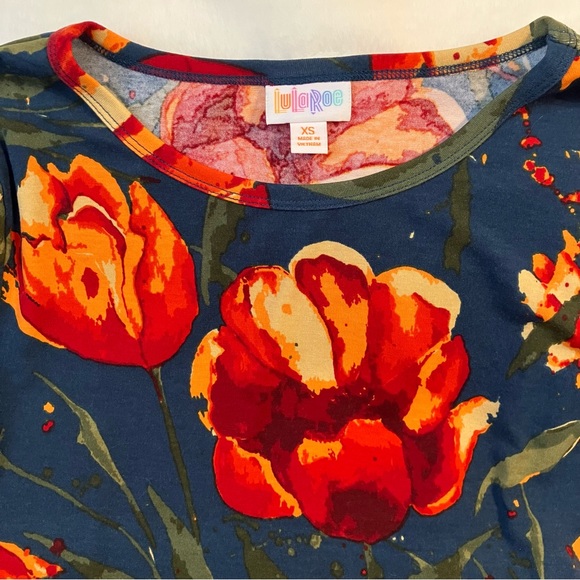 Lularoe Julia Dress, size XS, Floral Print, NWT - Picture 4 of 7